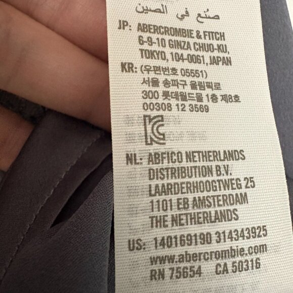 NEW WITH TAGS Abercrombie & Fitch Lace Camisole Dark Grey Size Medium RN75654 - Picture 3 of 5